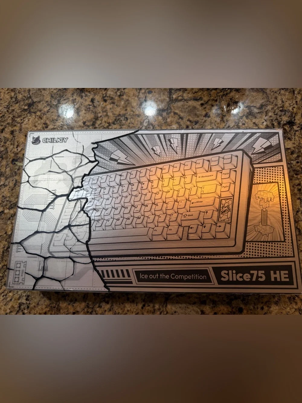 Chilkey white Slice75HE with Flux Switches